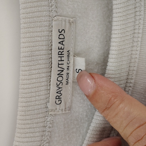 Grayson Threads Star Sweatshirt Oversized Size Small Long Sleeve - Picture 2 of 4